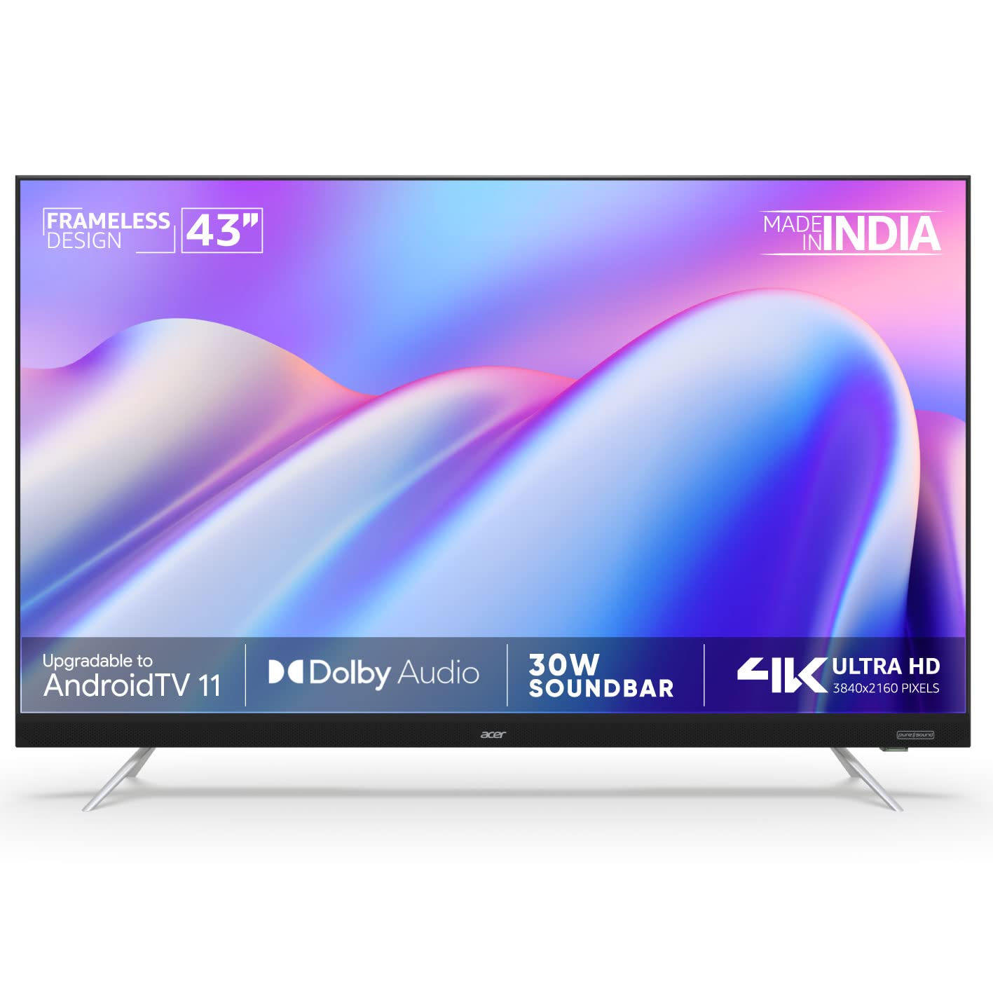 Acer 43 inches Frameless Series 4K Ultra HD LED TV