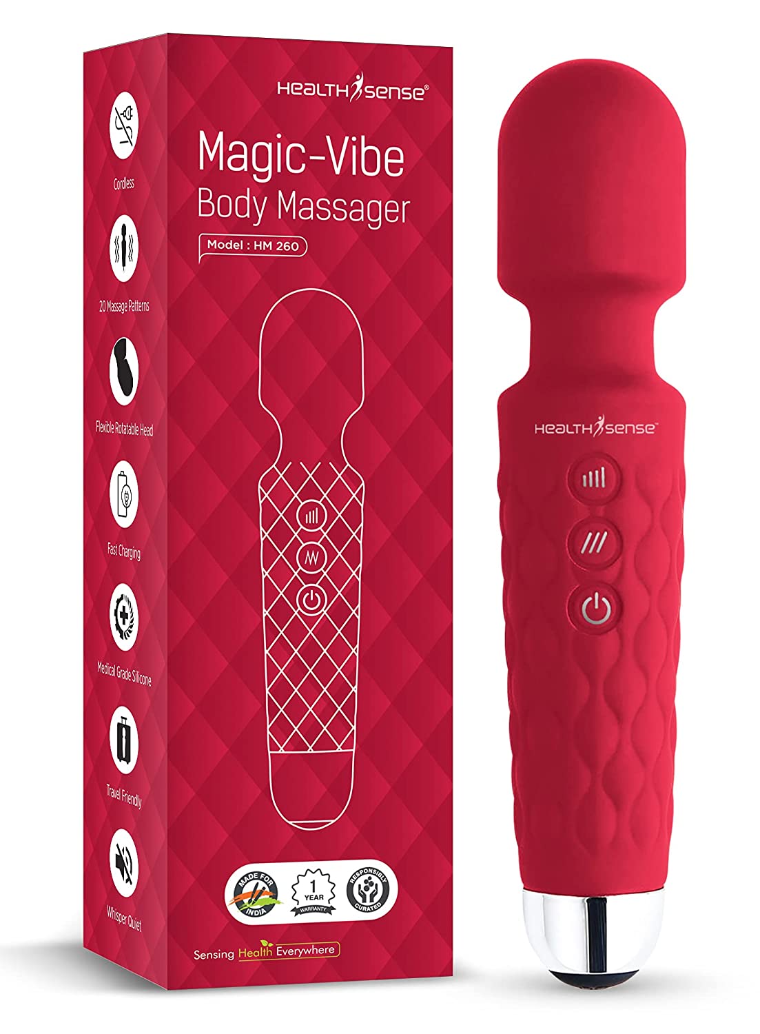 HealthSense Cordless Full Body Massager